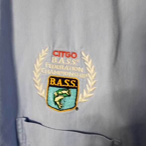 Blue Generation Short Sleeve Button-Up Mens Shirt Sz XXL 100% Cotton Embroidered - Picture 4 of 8